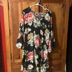 Plus size floral dress